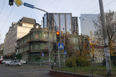 Schöne alte Häuser in Kiew